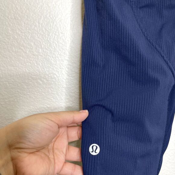 Lululemon Dance Studio Crop Pants Size 2 Track Swift Ankle Blue Drawstring Waist - Picture 10 of 12